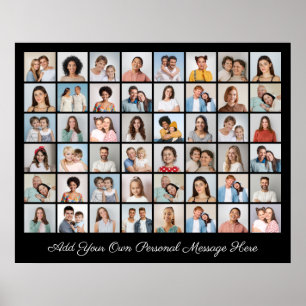 Póster Crea tu propio collage de 48 fotos, añade tu salud