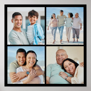 Póster Crea tu propio collage de 4 fotos
