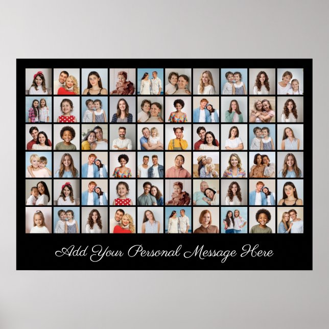 Póster Crea tu propio collage de 60 fotos (Frente)