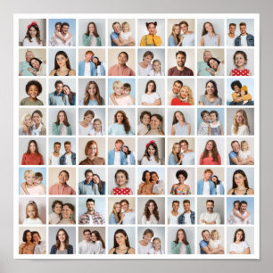 Póster Crea tu propio collage de 64 fotos