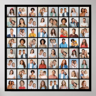 Póster Crea tu propio collage de 64 fotos
