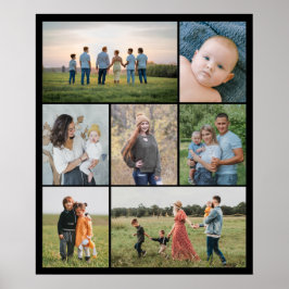 Póster Crea tu propio collage de 7 fotos