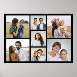Póster Crea tu propio collage de 7 fotos