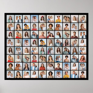 Póster Crea tu propio collage de 80 fotos