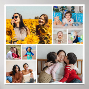 Póster Crea tu propio collage de 8 fotos