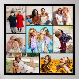 Póster Crea tu propio collage de 8 fotos