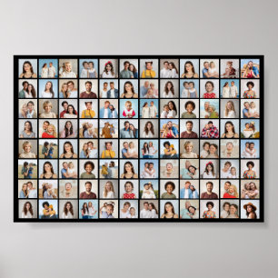 Póster Crea tu propio collage de 96 fotos