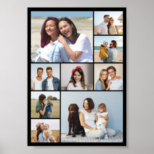 Póster Crea tu propio collage de 9 fotos
