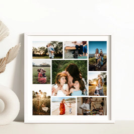 Póster Crea tu propio collage de 9 fotos