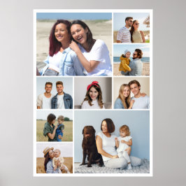 Póster Crea tu propio collage de 9 fotos