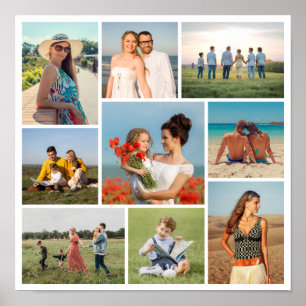 Póster Crea tu propio collage de 9 fotos