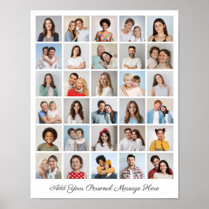 Póster Crea tu propio Collage de fotos de 30 añada tu sal