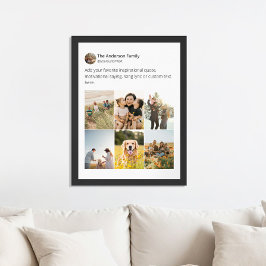 Póster Crea tu propio Collage de fotos de medios sociales