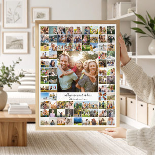 Póster Crea tu propio collage de fotos personalizado de 7
