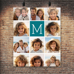 Póster Crea tu propio collage de Instagram con monograma