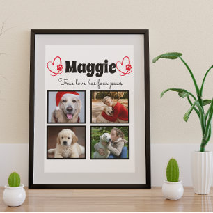 Póster Crea tu propio collage de perros personalizado de 