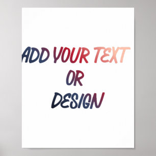 Póster Crea tu propio diseño