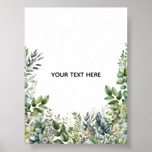 Póster Crea tu propio diseño botánico