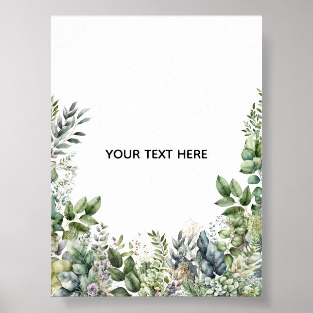 Póster Crea tu propio diseño botánico (Frente)