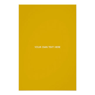Póster Crea tu propio diseño personalizado amarillo