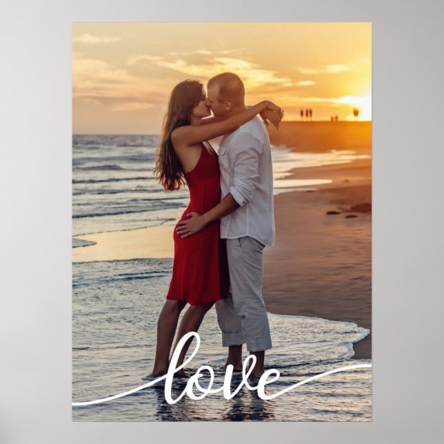Póster Crea tu propio guión de amor Foto de pareja románt (Frente)