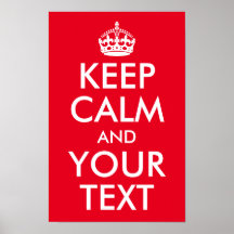 Crea tu propio Mantener la calma y tu texto