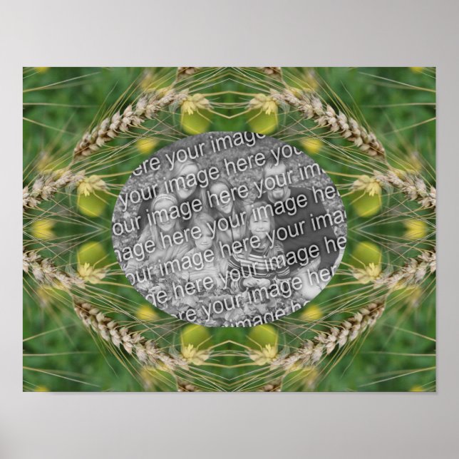 Póster Crea tu propio marco de gramíneas de verano secas  (Frente)