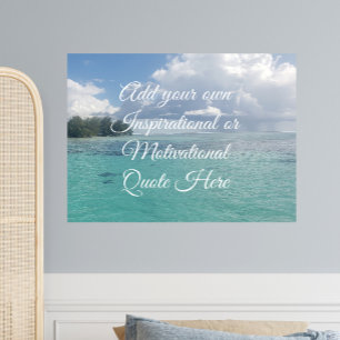 Póster Crea tu propio océano motivacional inspirador 