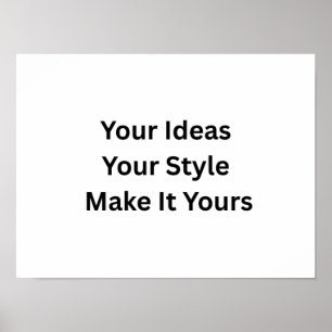Póster Crea tu propio papel mate con valor personalizado