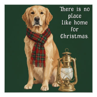 Póster Crea tu propio perro de Navidad