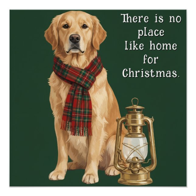Póster Crea tu propio perro de Navidad (Anverso)
