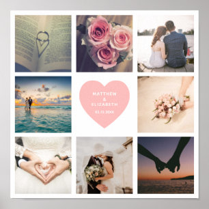 Póster Crea tu propio Personalizado Boda de Newlyweds Fot