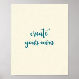 Póster Crea tu propio Poster de ducha divertida