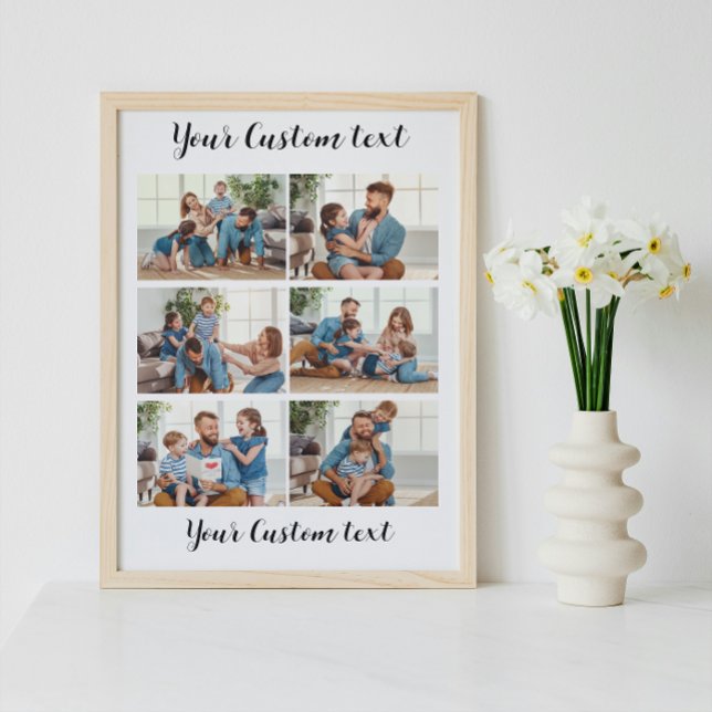 Póster Crea tu propio texto personalizado Collage de 6 fo (Subido por el creador)