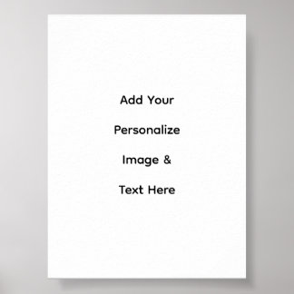 Póster crea tu propio texto personalizado Semi-Gloss