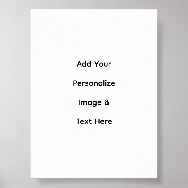 Póster crea tu propio texto personalizado Semi-Gloss (Frente)