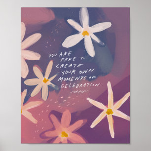 Póster Crea tus propias celebraciones, Inspiradoras