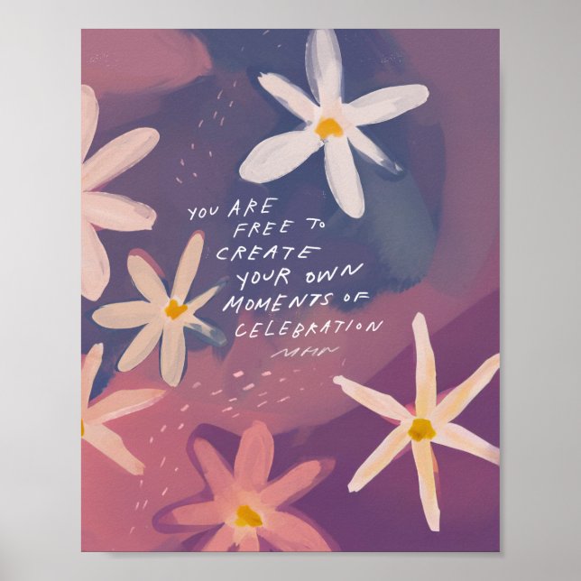 Póster Crea tus propias celebraciones, Inspiradoras (Frente)