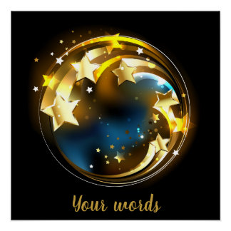 Póster Crea tus propias estrellas de disparo celetial