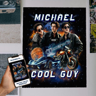 Póster Crea tus propias fotos retro bootleg de los 90 y Y