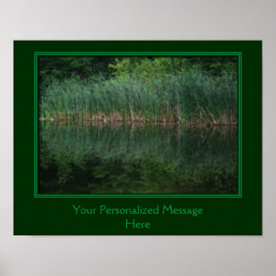 Póster Crea Tus Propias Reflexiones De Los Cattails En Po