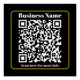 Póster Crea un código QR empresarial escaneable al instan
