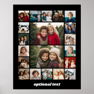 Póster Crea un collage de fotos personalizado con 20 foto