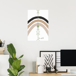 Póster Crea una vida más simple - Arco abstracto