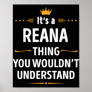 Póster Creación con Tinta - Es una Cosa de Reana que No E