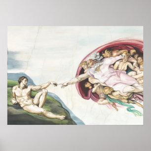 Póster Creación de Adán