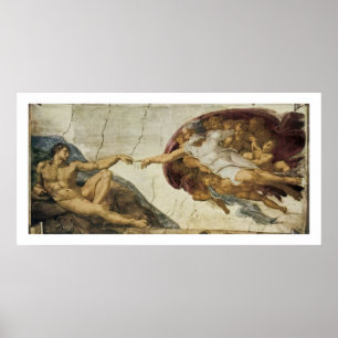 Póster Creación de Adán