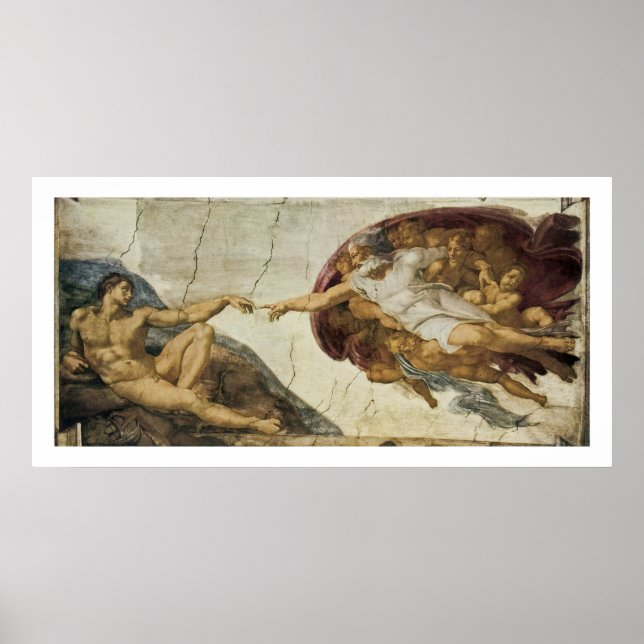 Póster Creación de Adán (Frente)