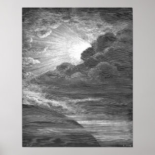 Póster Creación de luz, por Gustave Doré