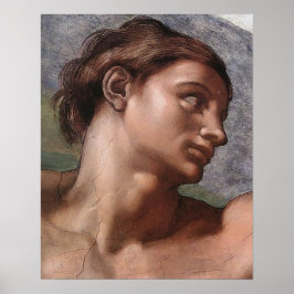 Póster Creación de Michelangelo Adam God Art